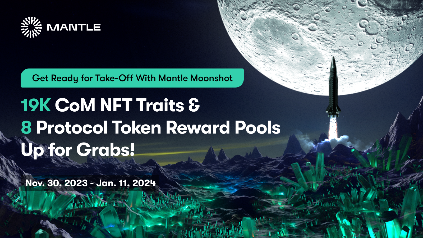 Mantle Moonshot: Win 19K CoM NFT Traits & Protocol Tokens!