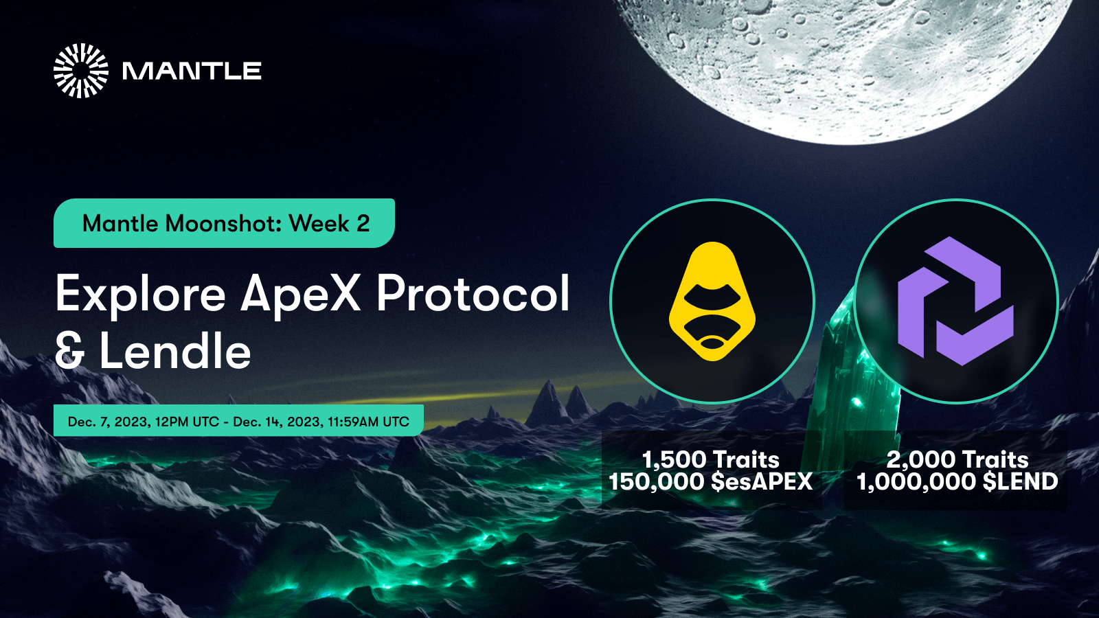 Mantle Moonshot Week 2: Explore ApeX Protocol & Lendle